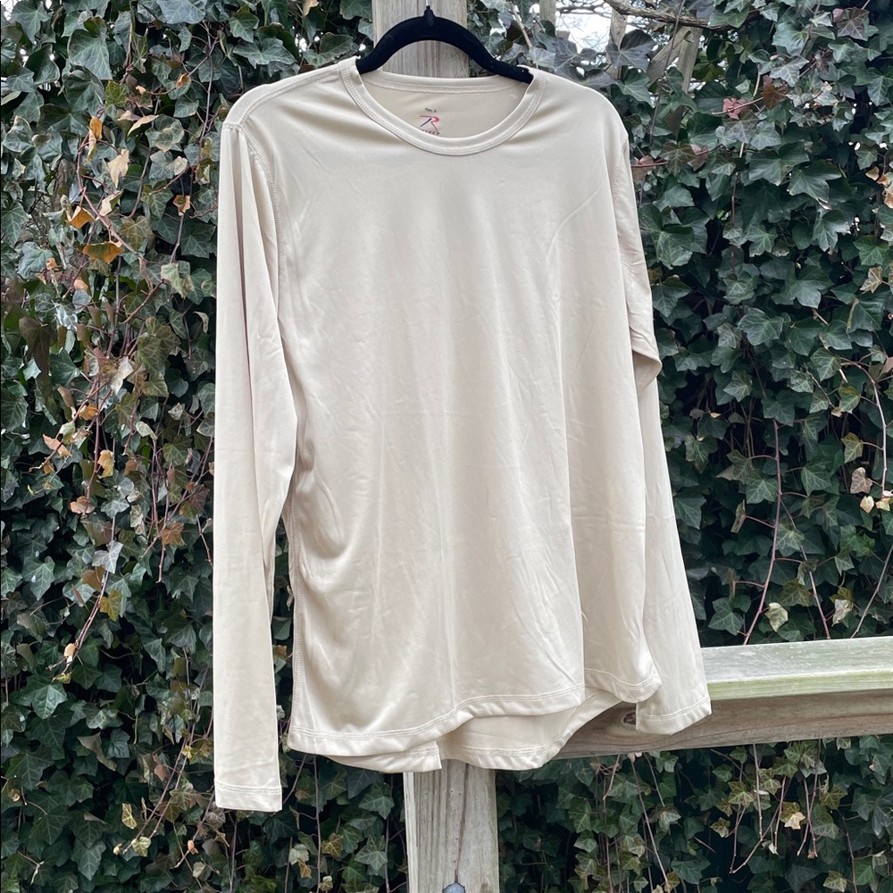 Rothco Beige Performance Moisture-Wicking Tee Thumb holes Men's Activewear small